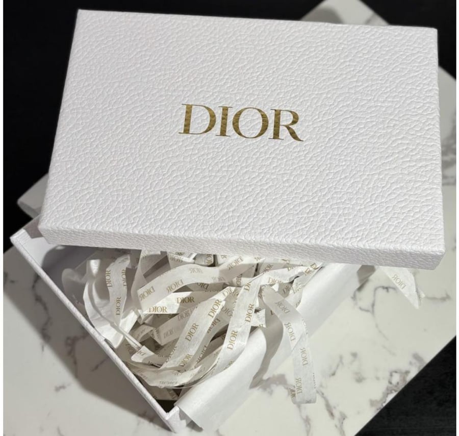Dior bridal set including the bag and the ribbon
