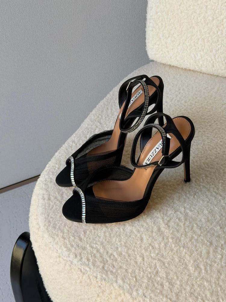 صندل كعب فاخر كريستالي – Aquazzura