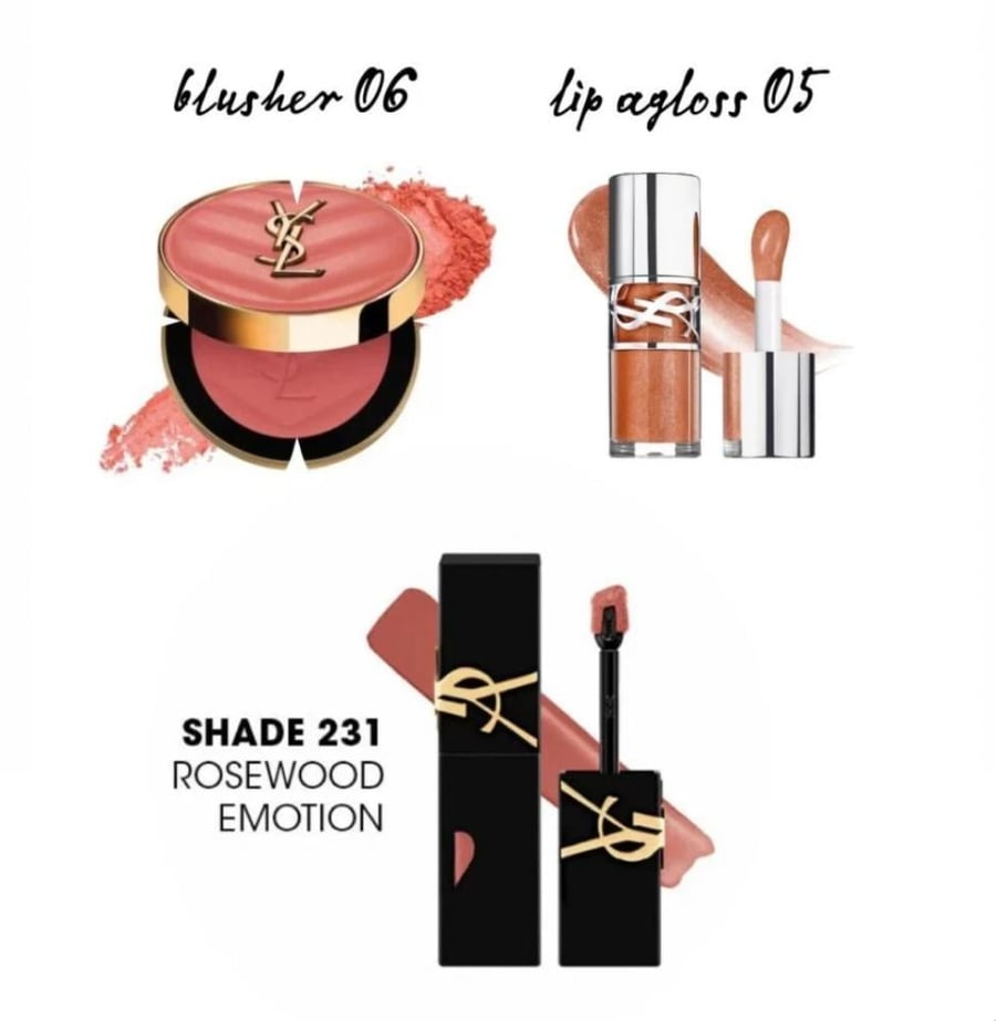 مكس بلشر 06 + قلوس ايف سان لوران ysl تنت شفايف 231- 05