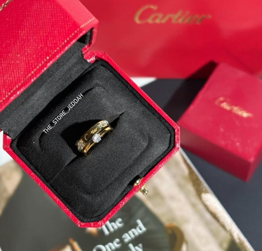 خاتم كارتييه ( Cartier )  شامل الملحقات