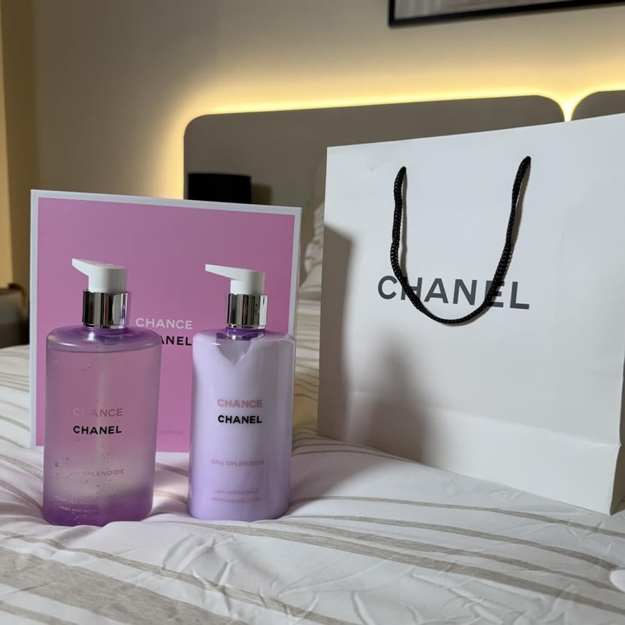 مجموعة شانيل شانس للعناية بالجسم – جل استحمام ولوشن مرطب 400 مل × قطعتين | CHANEL CHANCE BEAUTY RITUAL S