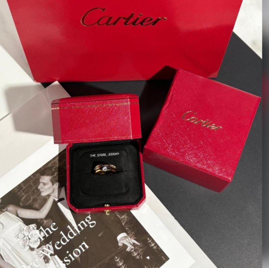 خاتم كارتييه ( Cartier )  شامل الملحقات