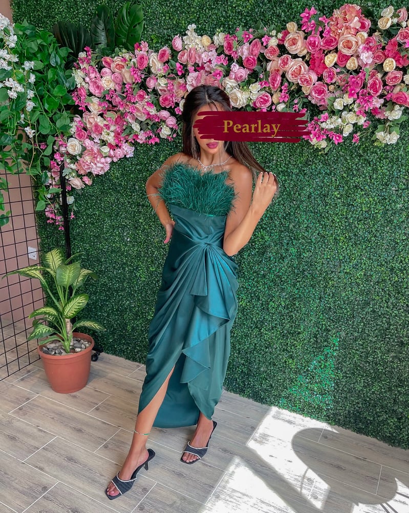 Plume green Dress