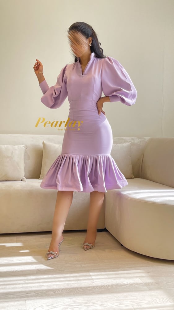 purple short dress