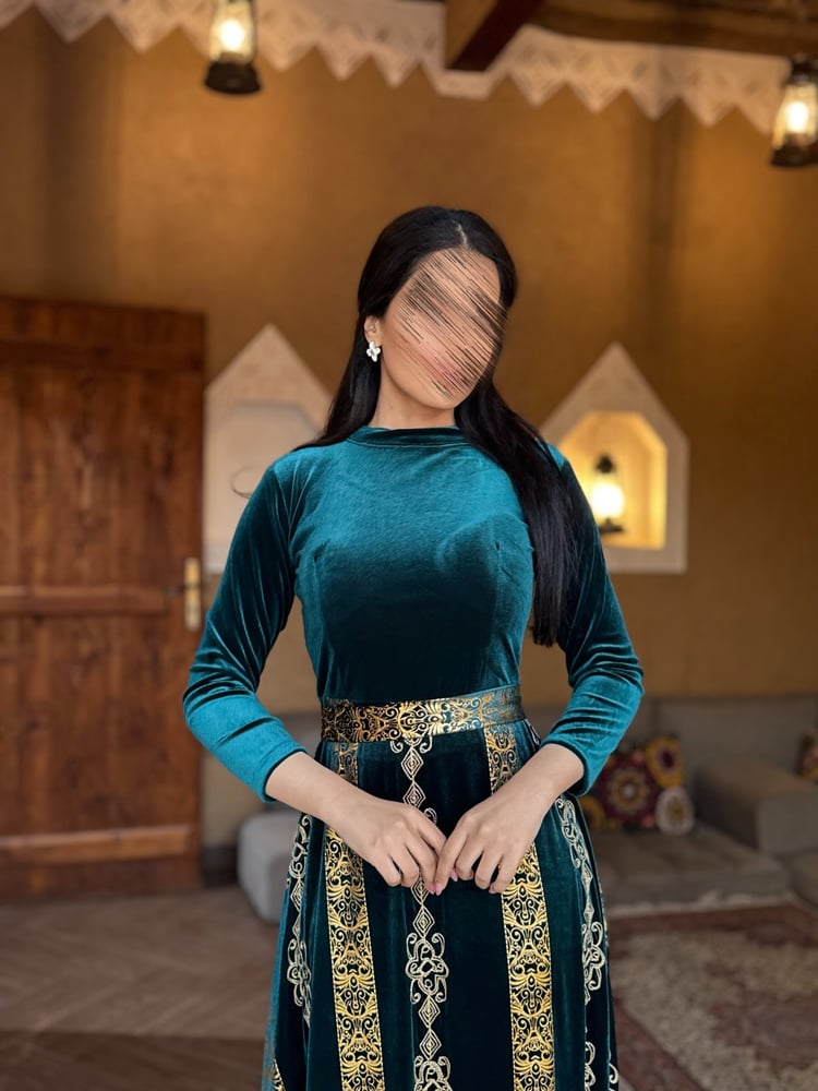 جلابية التأسيس مخمل مع نشل