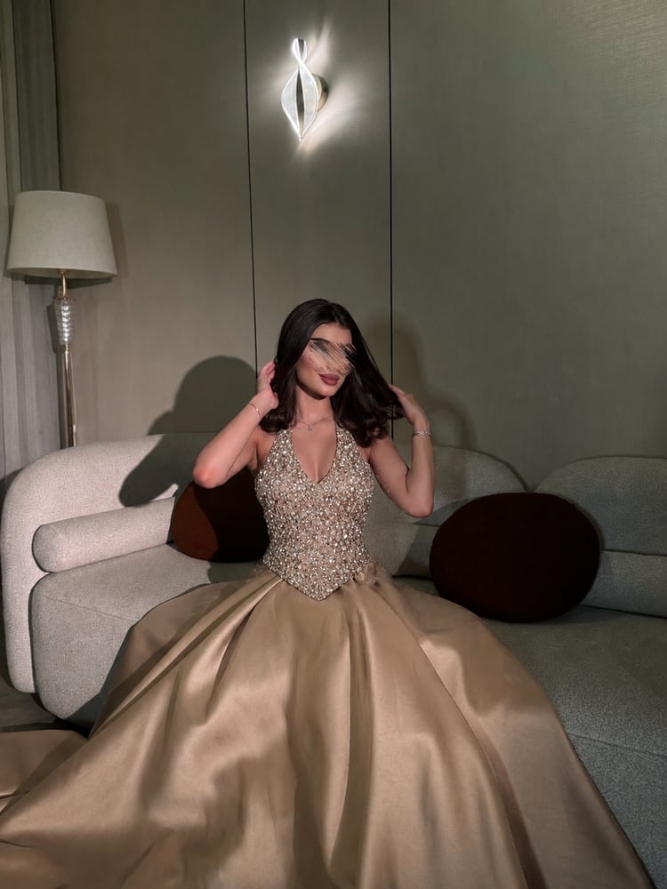 فستان سهره ميكادو وخرز