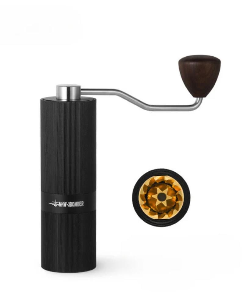 Racing M1-Manual Coffee Grinder - Black-Titanium plating burr