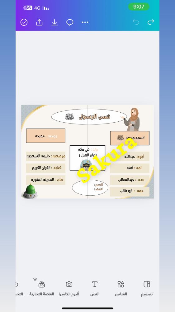 نسب الرسول صلى الله عليه وسلم
