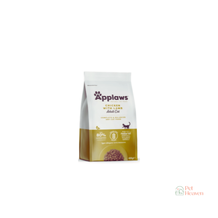 ابلاوز طعام جاف دجاج ولحم الضأن للقطط البالغة