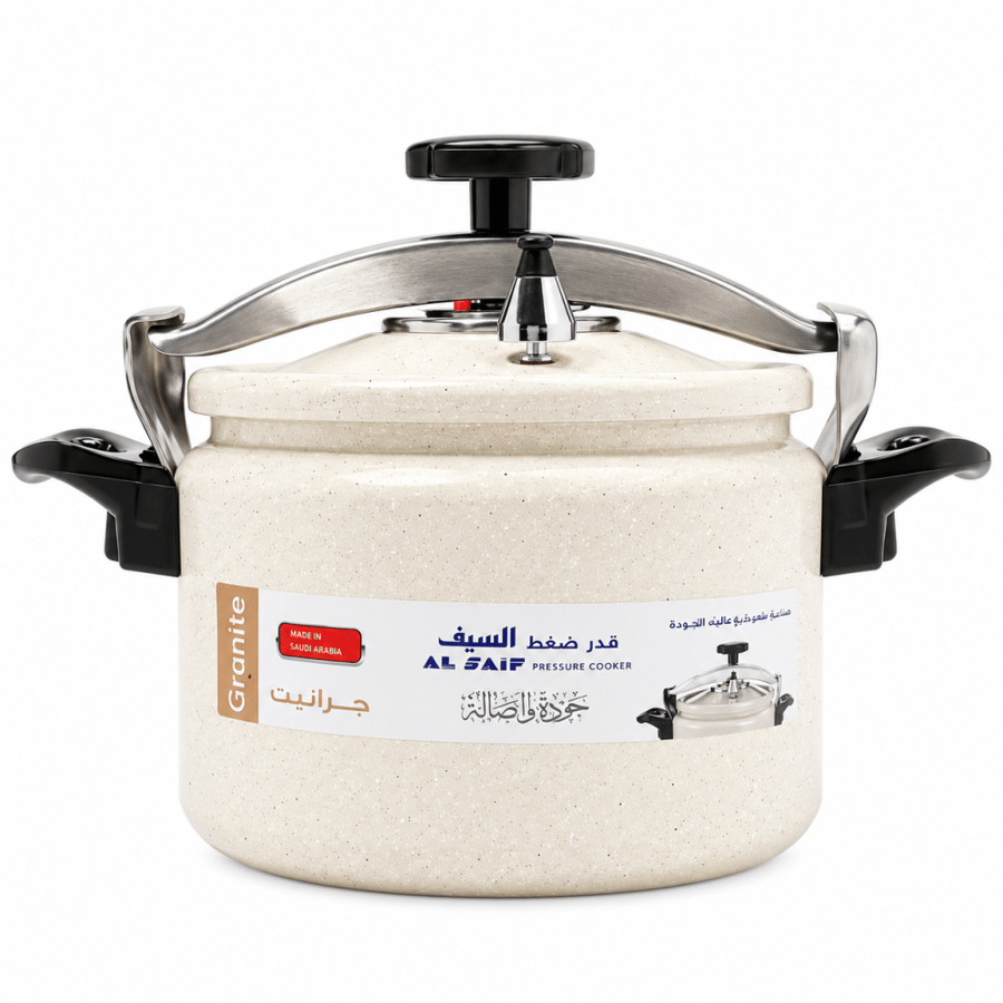 قدر ضغط جرانيت من السيف 7 لتر / يسرّع عملية الطهي / يحافظ على النكهات والمغذيات / مناسب للمطابخ المنزلية والمهنية