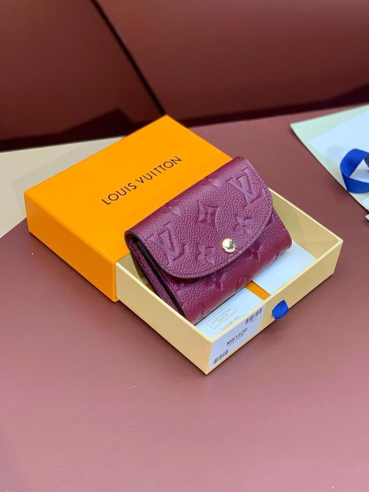Lv red wallet
