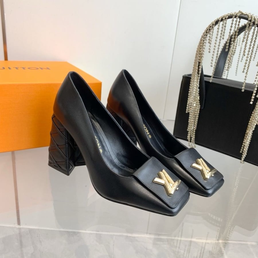 LV heels black