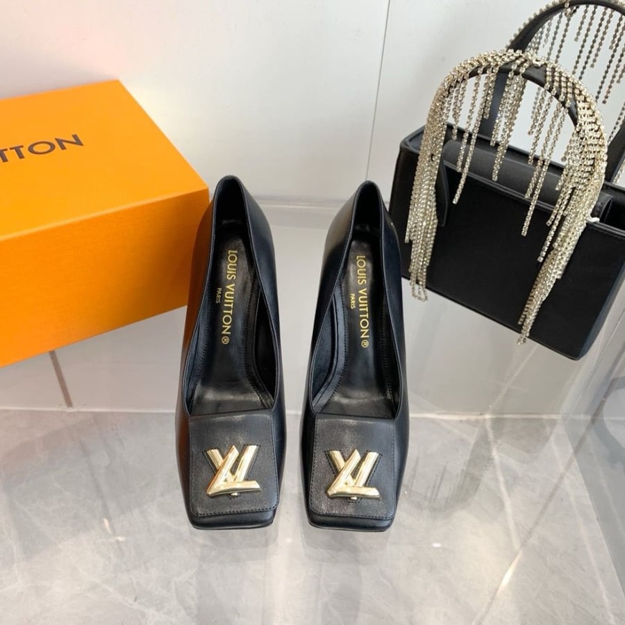 LV heels black