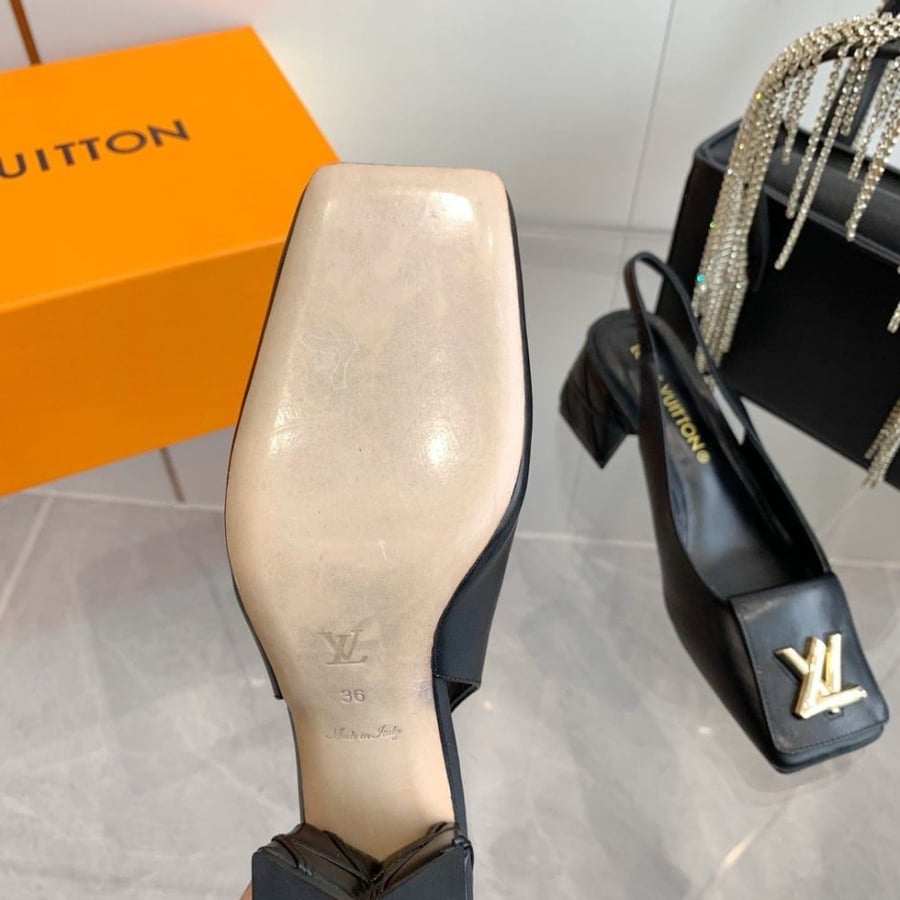 LV heels black