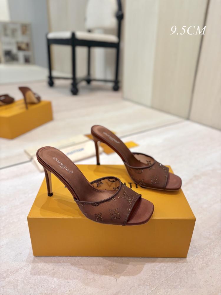 حذاء كعب عالي Lv بكعب عالي 9 5 سم