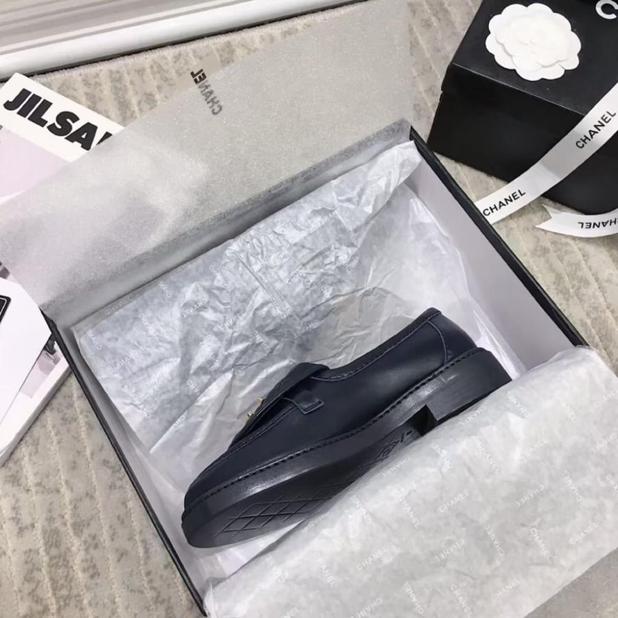 Chanel black with gold