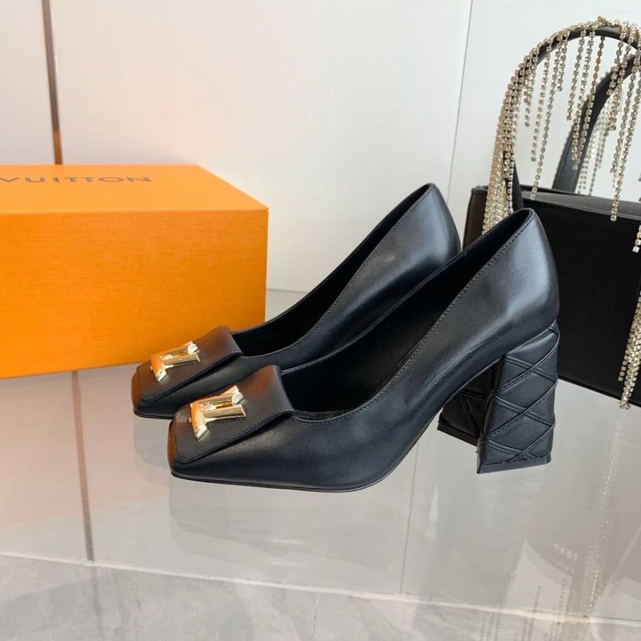 LV heels black