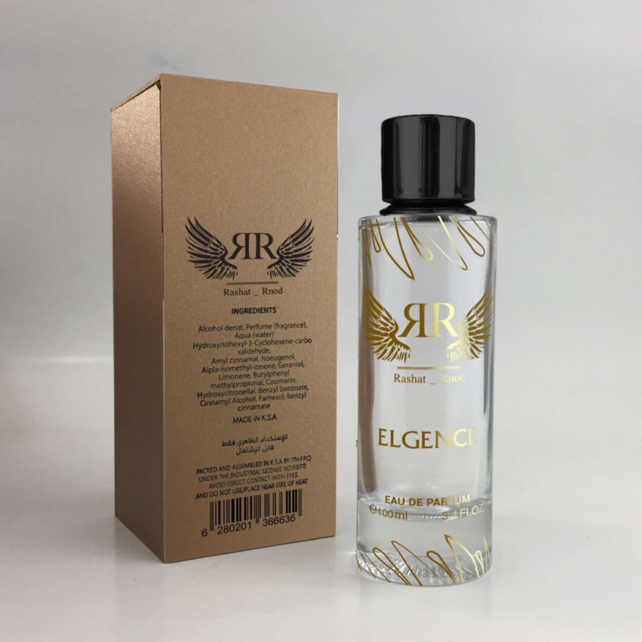 ‏Elegance من مجموعة رشه رنود يتميز برائحة الشرقيه مع زهرة الجاردينيا الجميلة التي نفاحتها تعطي إحساس جميل بالإضافة إلي العنبر