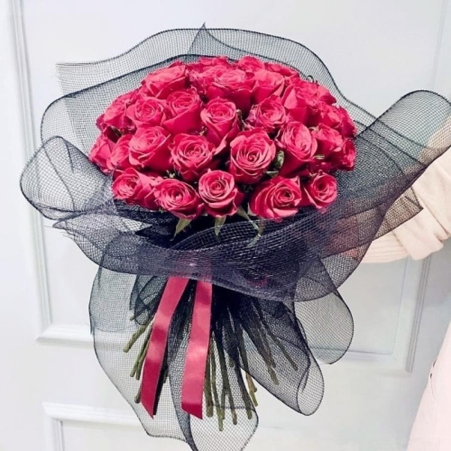 Gray fabric wrapping
