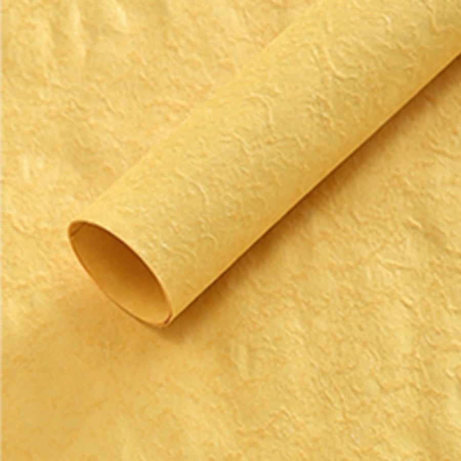 Wrapping paper with a distinctive yellow pattern (10 sheets)