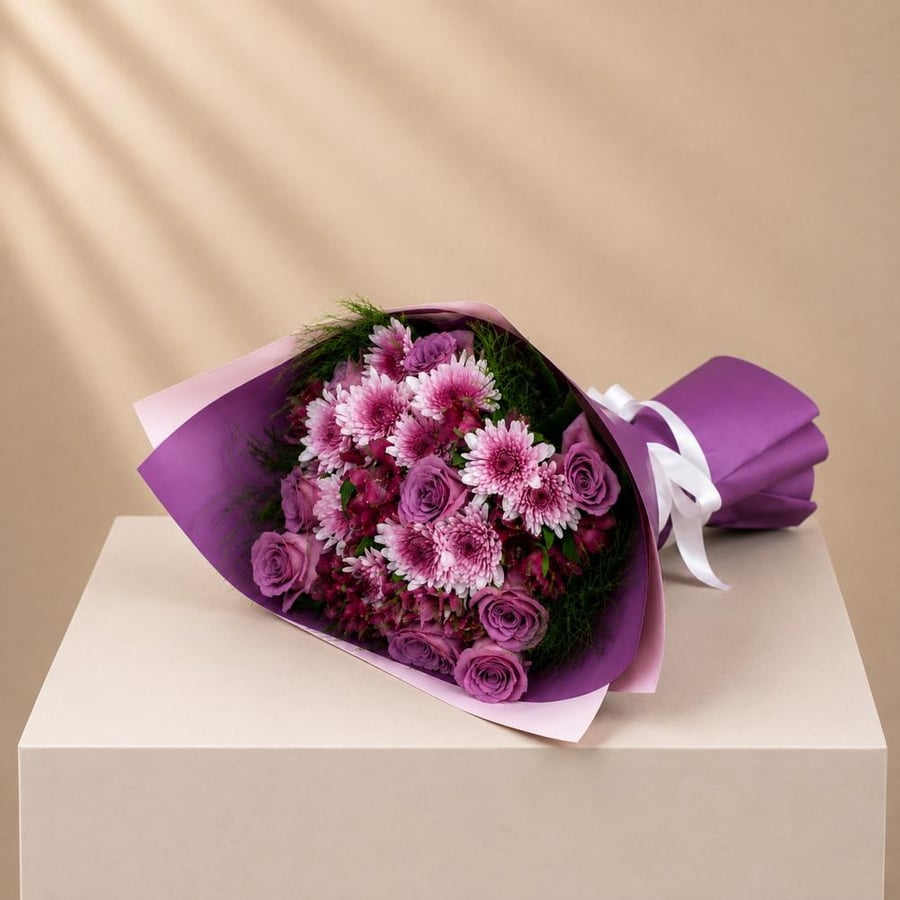 باقة أرجوانية