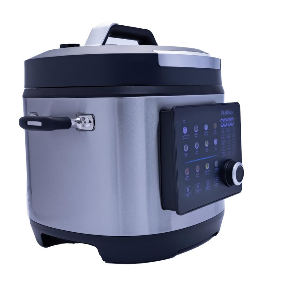 Platinum EPC 6170 Electric Pressure Cooker, Touchscreen Display with Colorful, 24 Pre-Set Cooking Programs, 6L, 1000 Watts - Black
