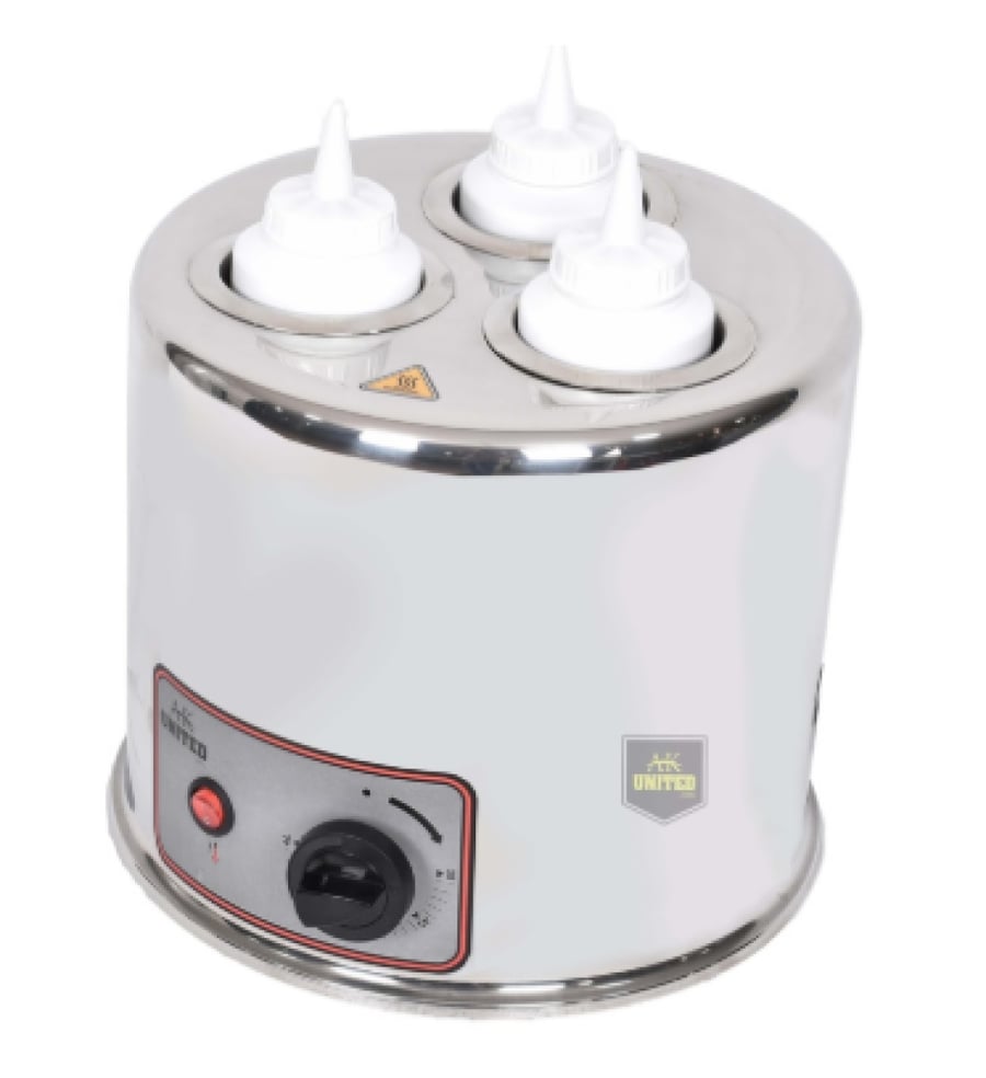 United Turkish Electric 3-Can Round Sauce Warmer