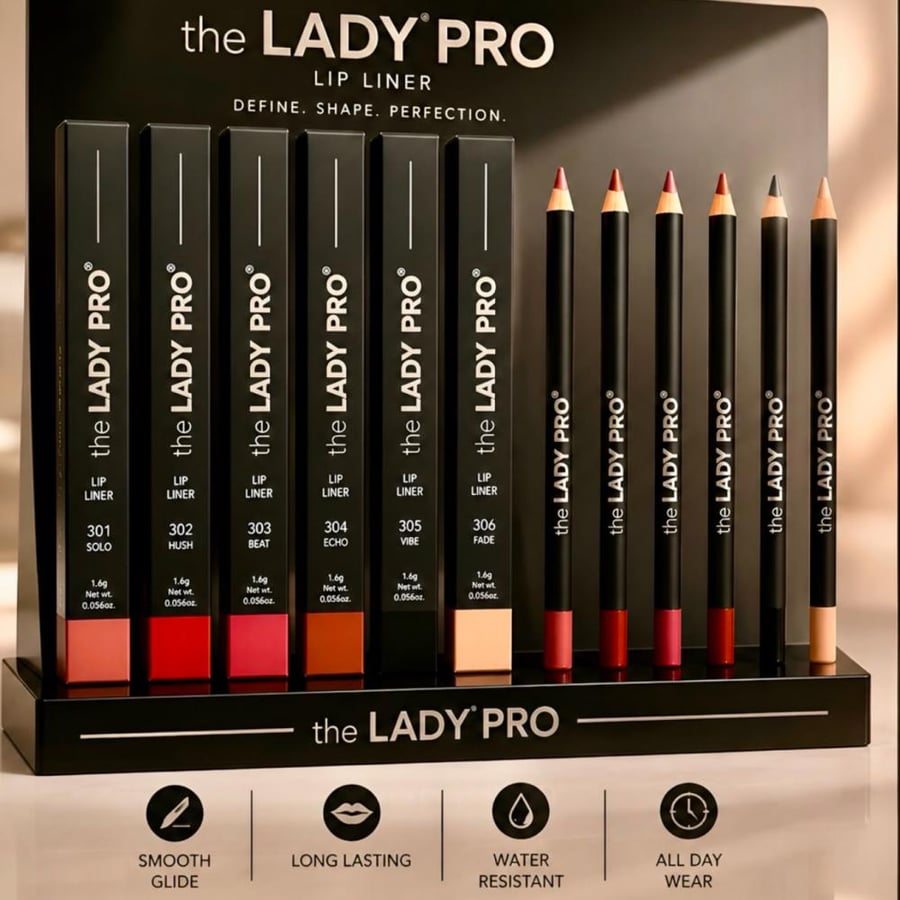 مجموعة محدد الشفاة LADY PRO