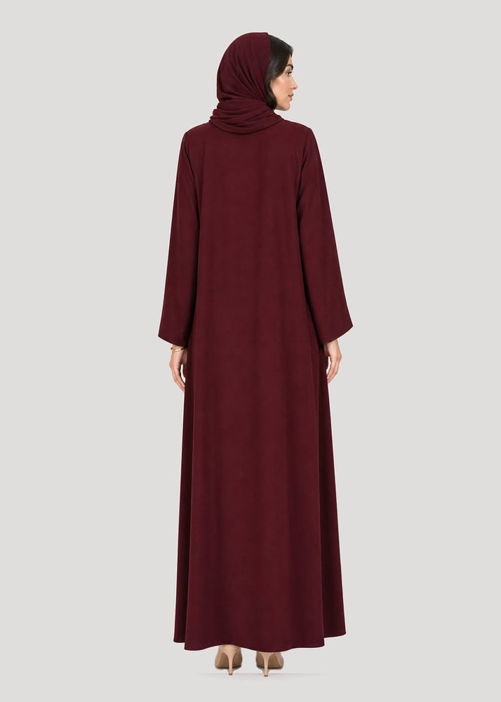 L332-عباية A-cut بفستان ثابت