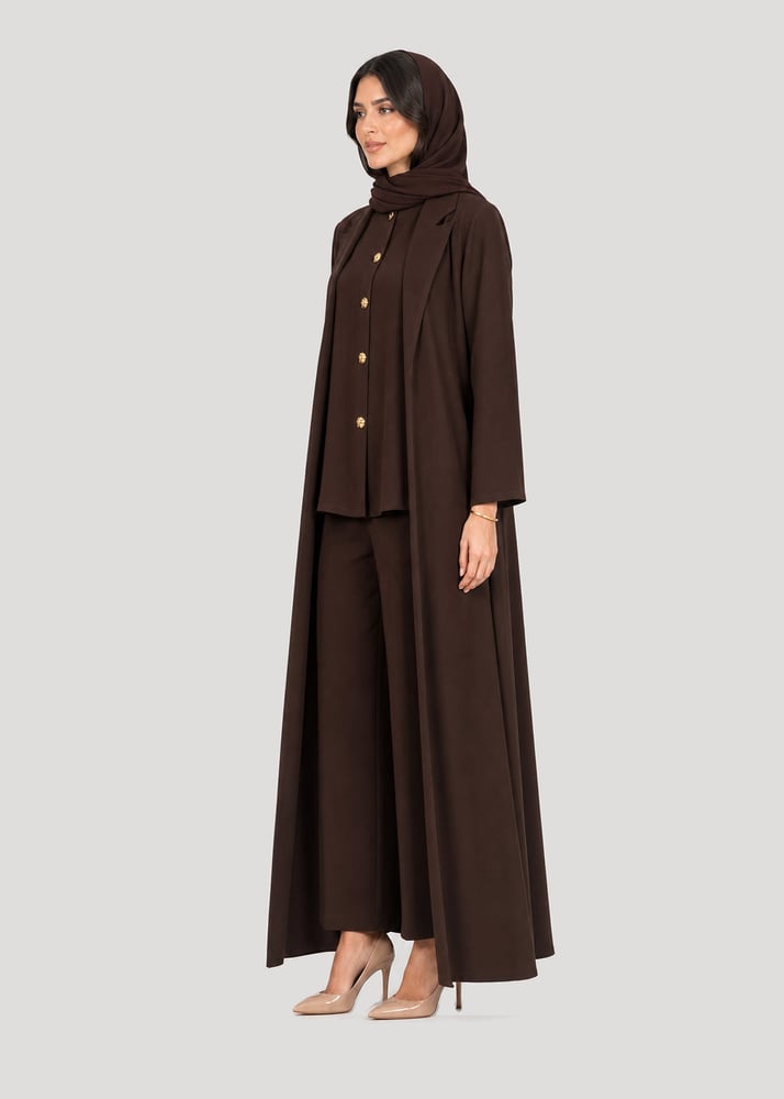 L315-عباية 3 قطع-A-Cut