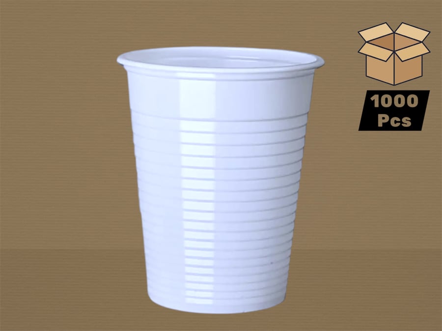 أكواب بلاستيك ابيض 50 × 6 اونز