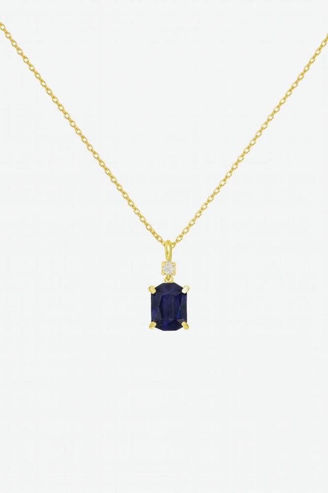 iolite Gold Necklace
