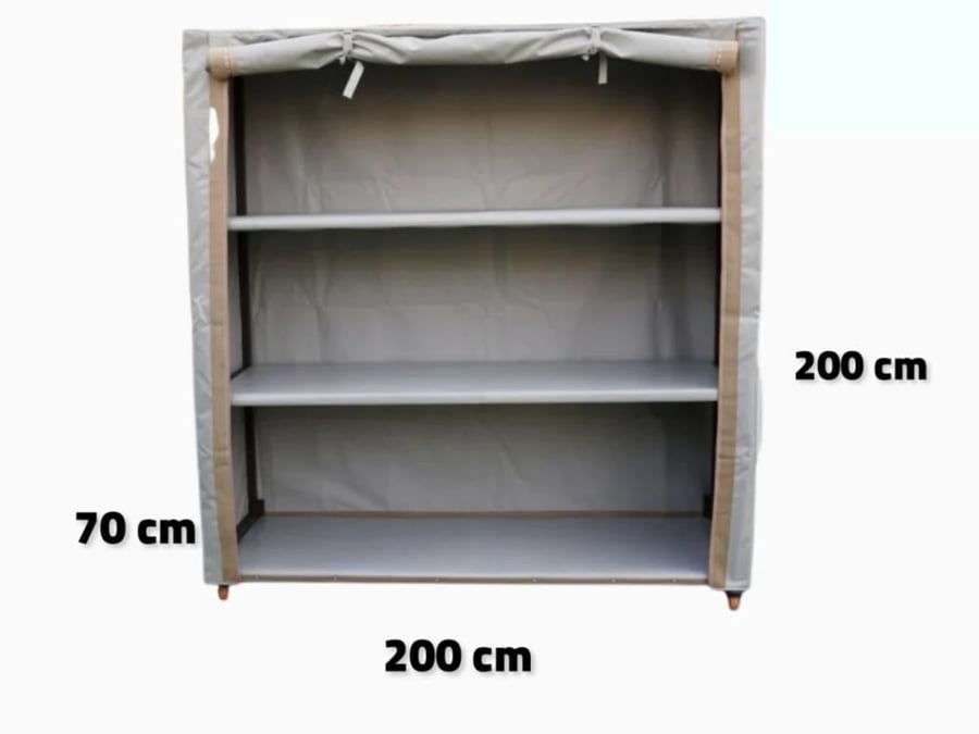 Large portable storage closet made of PVC fabric