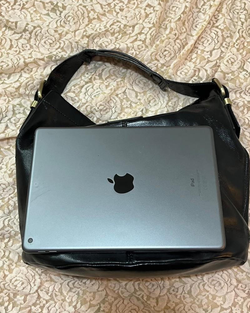 Givenchy Black Crinkled Leather Pocket Bag