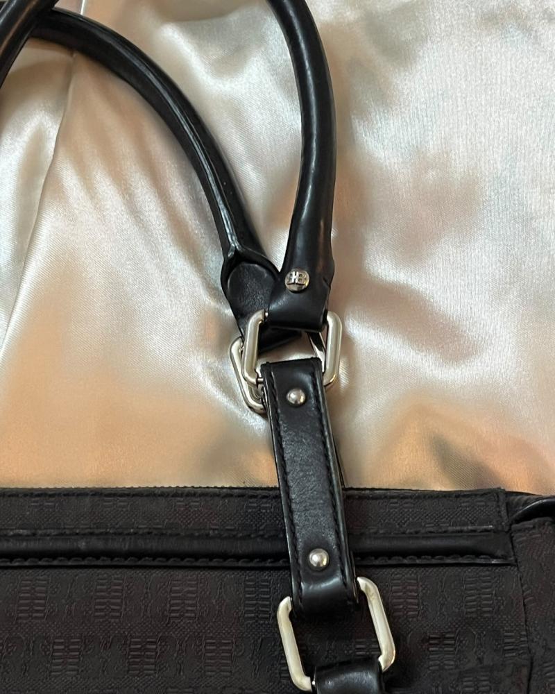 BOSS Hugo Boss Black Leather Shoulder Bag