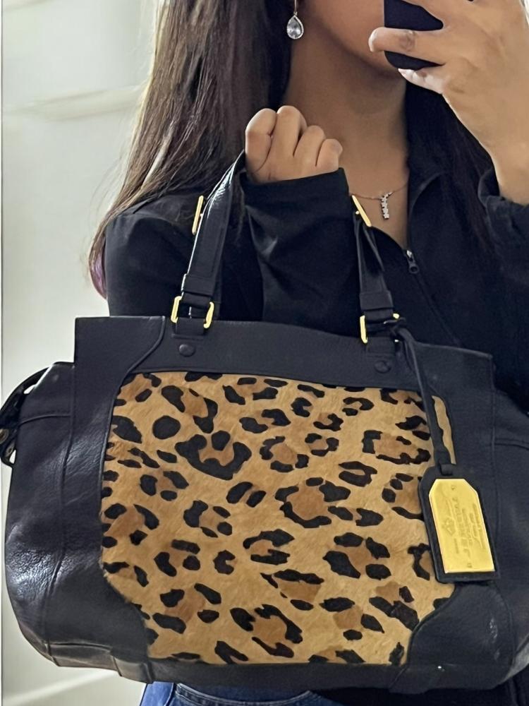 Lauren animal prints and leather bag