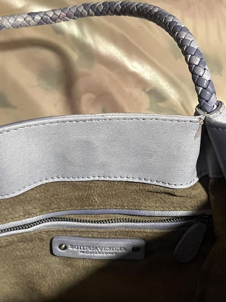 Not authentic))Bottega Veneta Lavender Intrecciato Woven Leather Tote Bag