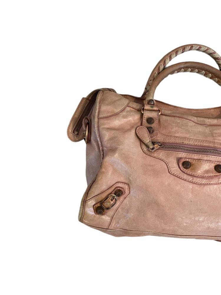 Balenciaga Gray Motocross Giant 12 City Bag