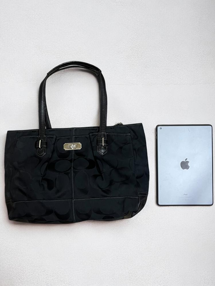 Coach jacquard handbag