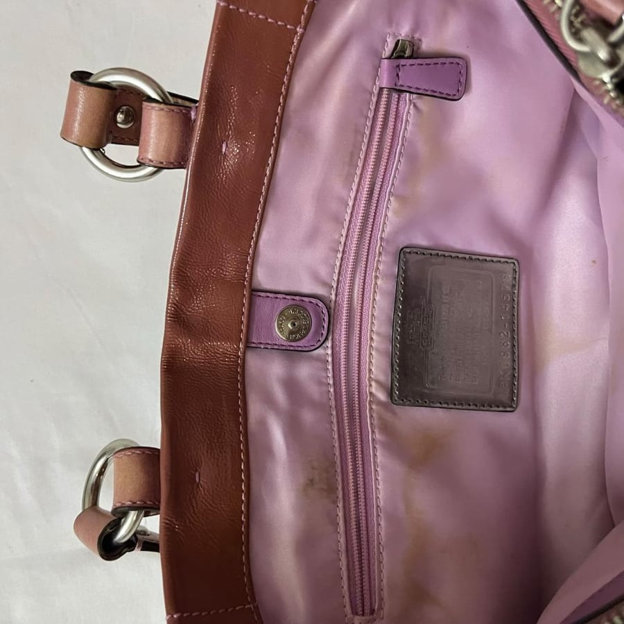Coach Beige Monogram Tote Bag