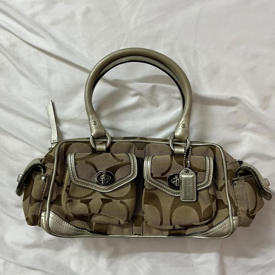 Coach Brown Monogram Tote Bag
