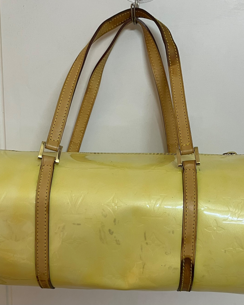 Louis Vuitton Vernis Lemon Yellow Papillon Bag