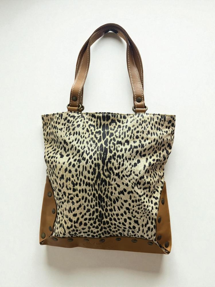 Roberto Cavalli Leopard Print Tote Bag