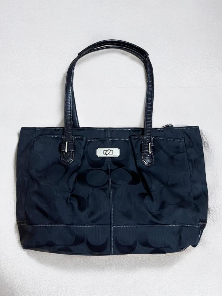 Coach jacquard handbag
