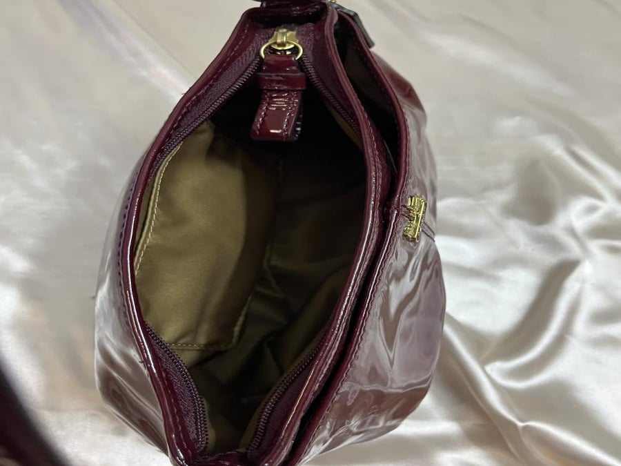 Coach Burgundy Patent Bag