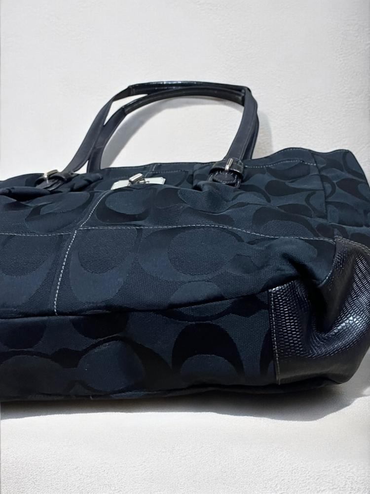 Coach jacquard handbag