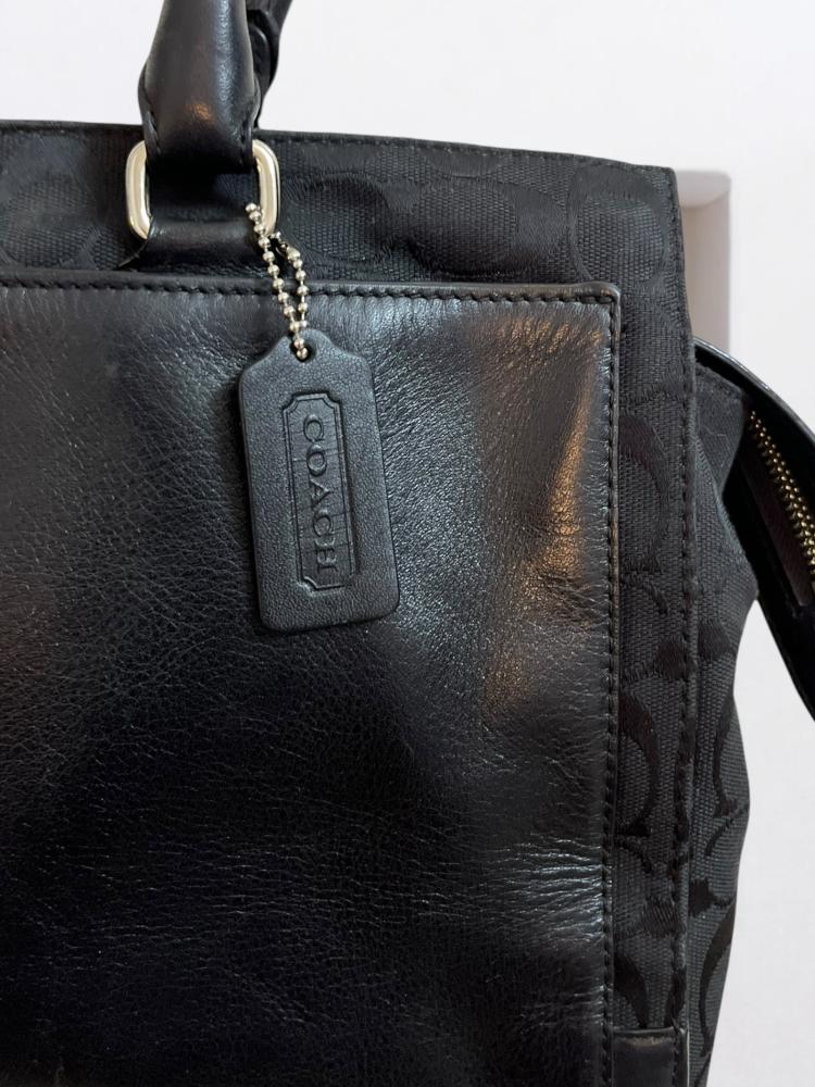 Coach Black Leather Handbag