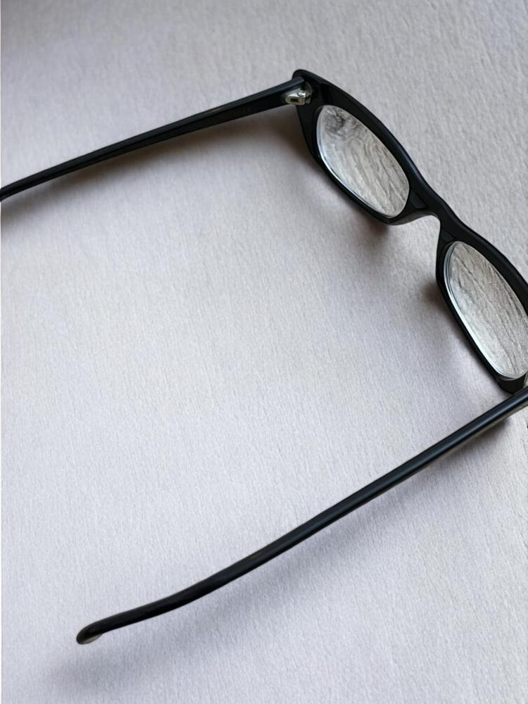Black Eyeglasses with Rhinestone Detail