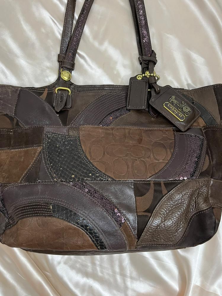 Coach Monogrammed Tote Bag
