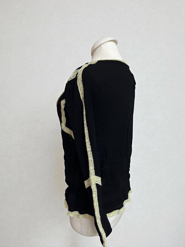 Limited Editions by Atmosphere Black Lace Trim Blouse – Size: UK 18-L
